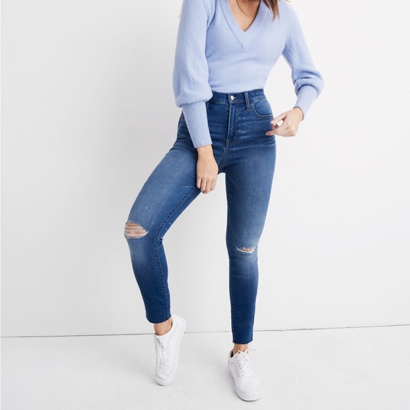 NWOT Madewell Roadtripper Jeans: Knee-Rip Edition Size 30 - Picture 2 of 12